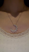 Akoya Pearl Moon Necklace