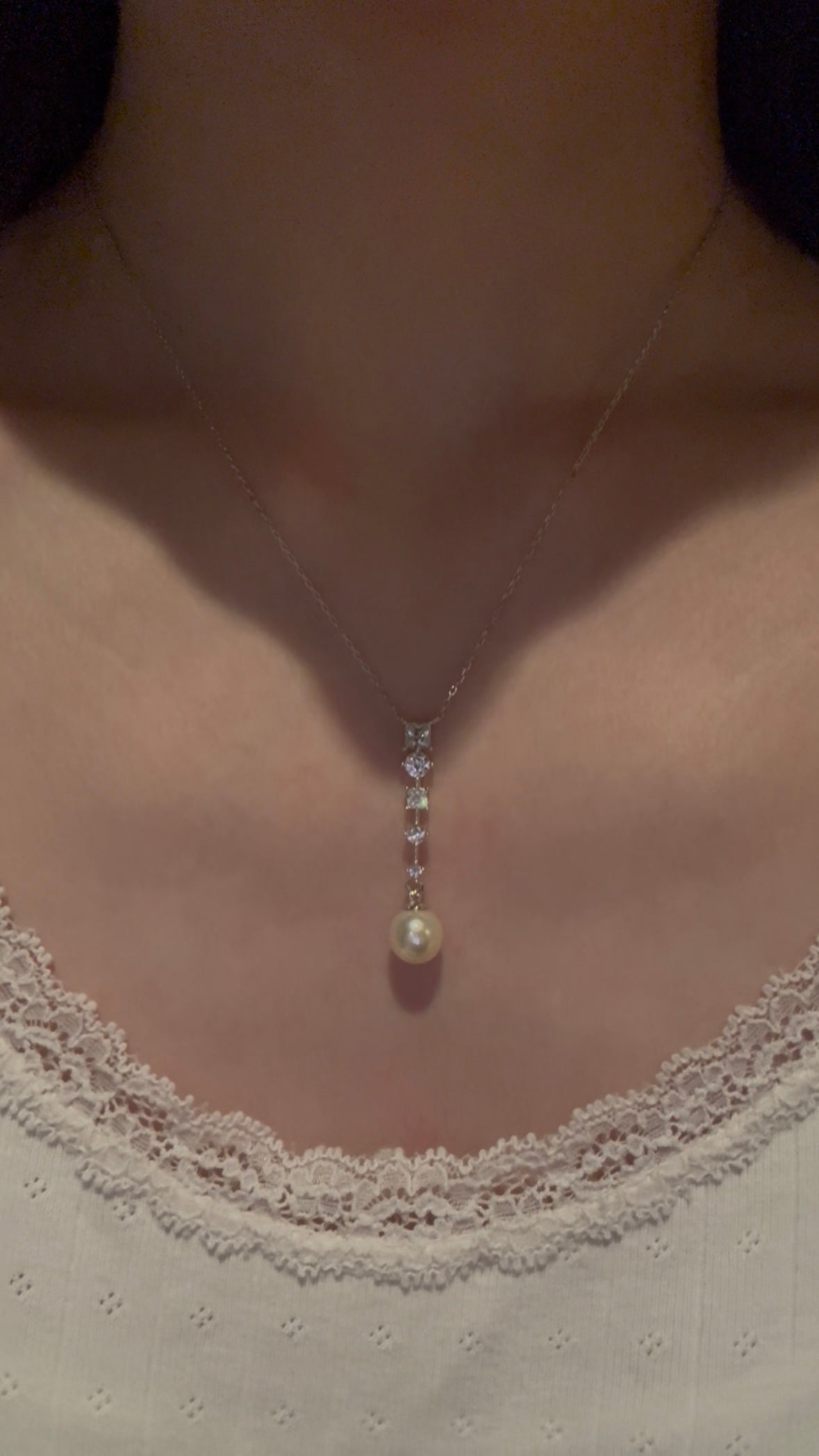Akoya Pearl Drop Necklace