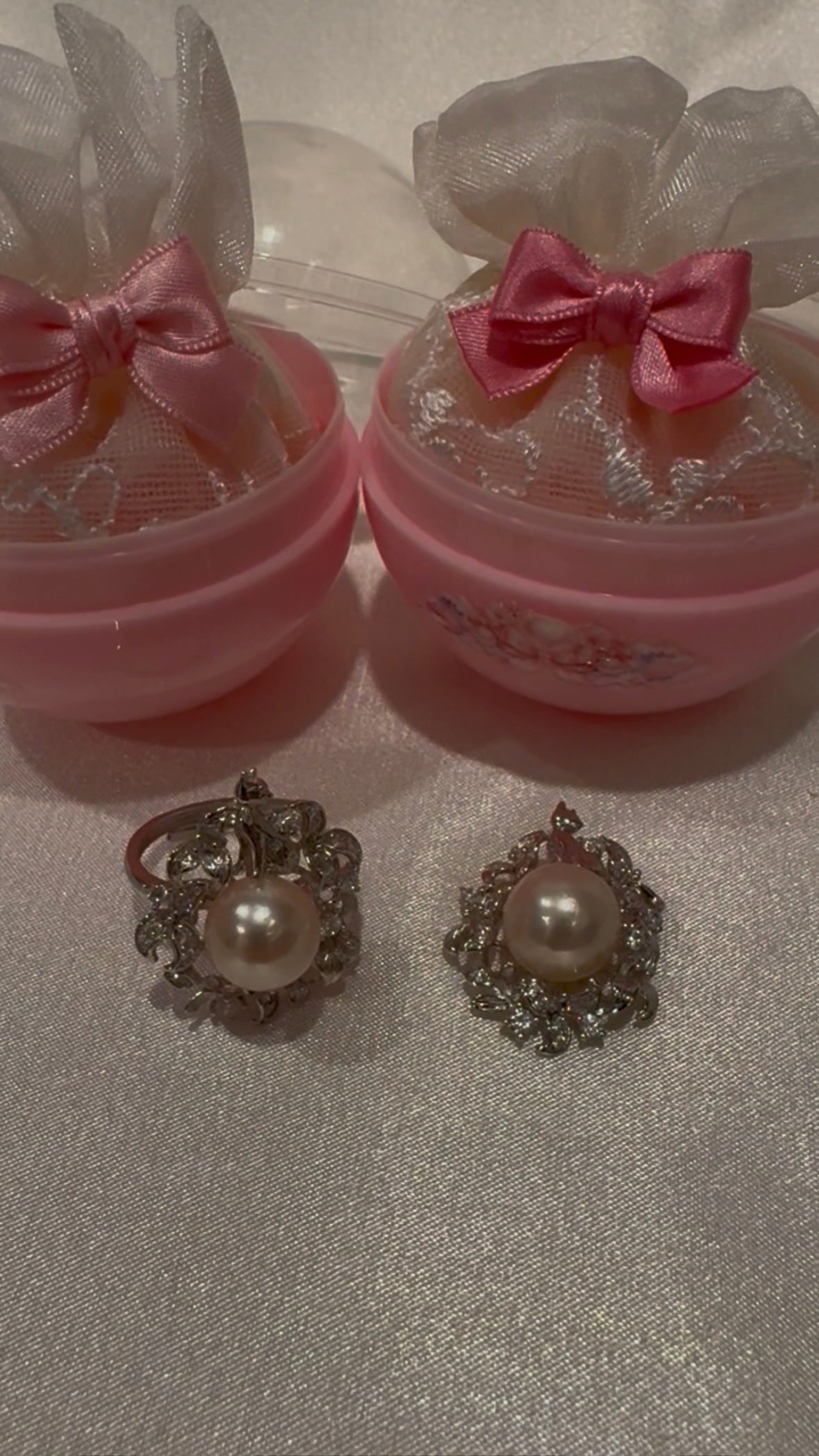 Akoya Pearl Ring & Pendant Set