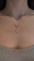Pearl Bow Necklace