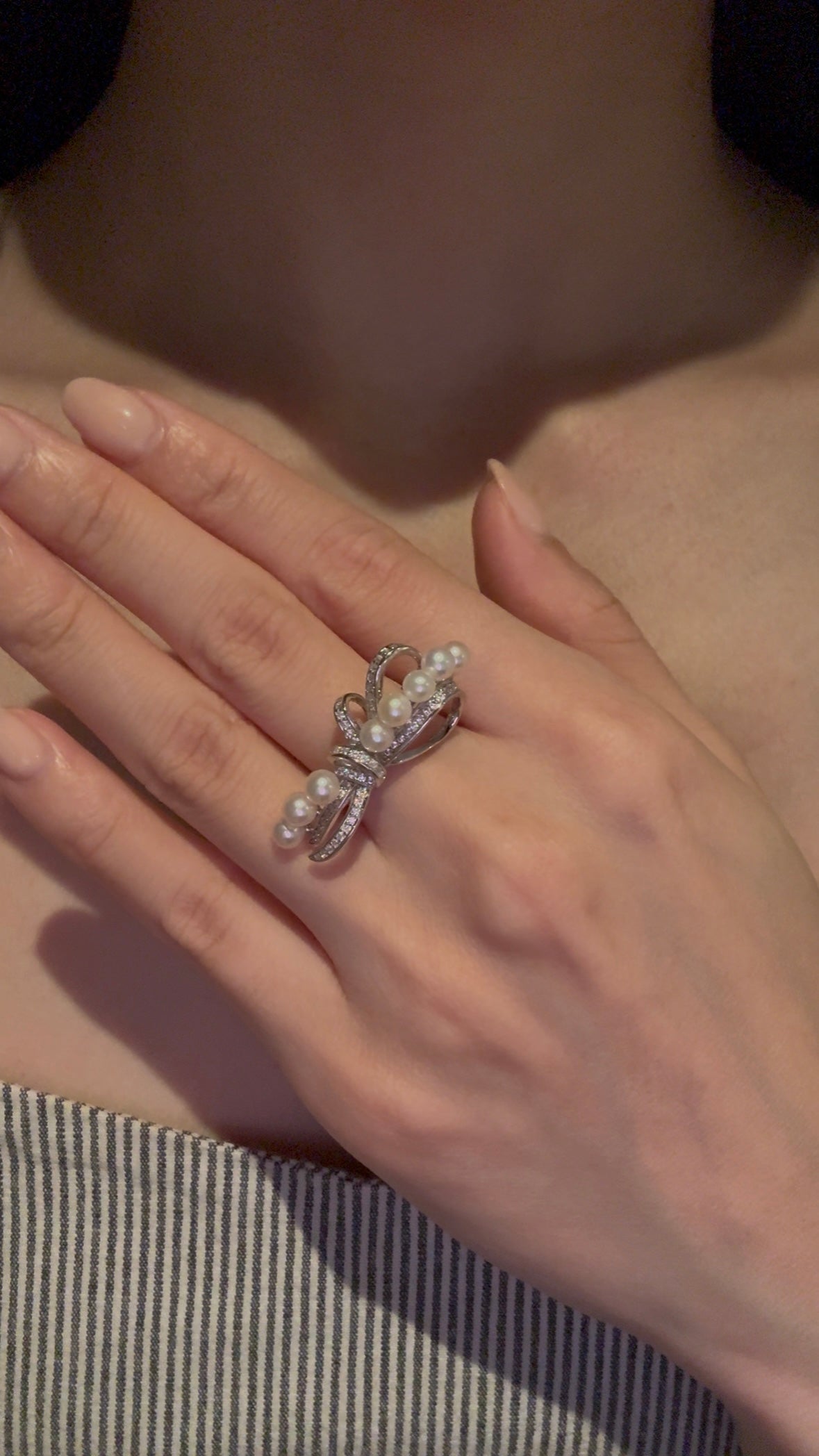 Pearl Bow Ring
